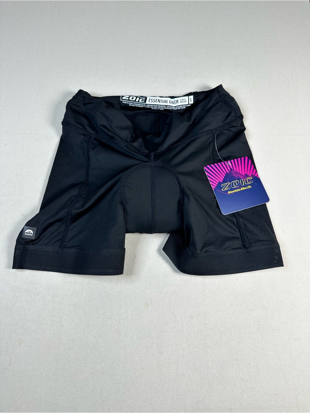 Zoic Women’s Black Essential Liner Bike Shorts Large